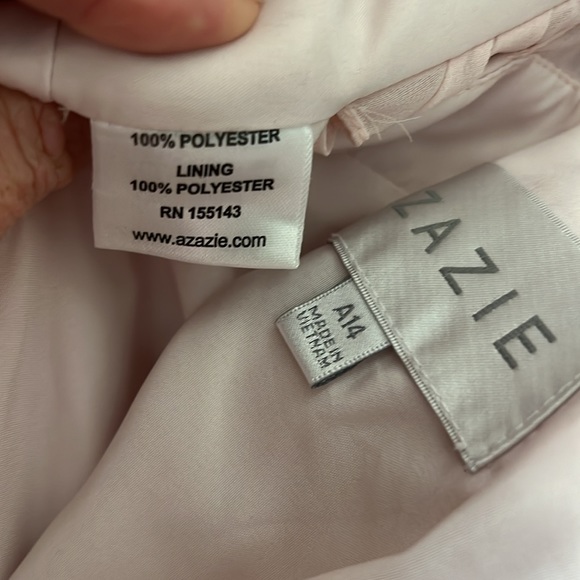 Bridesmaid Dresses - 3 Azazie blush color sizes 2, 4/6 & 12/14 worn once - Picture 9 of 10